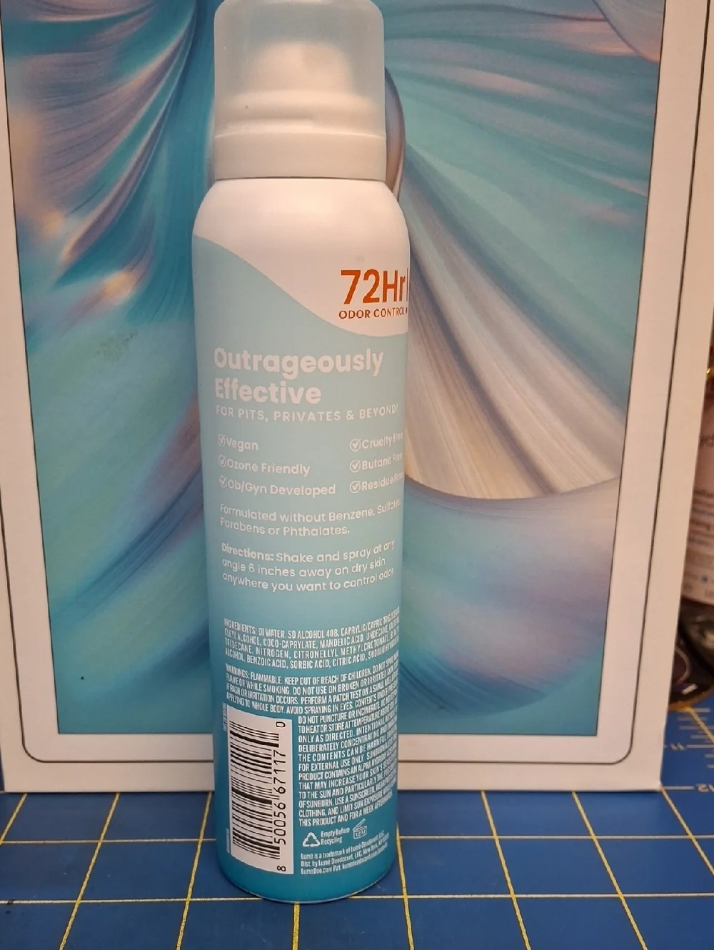 Lume Unscented Whole Body Deodorant Invisible Spray New 102g